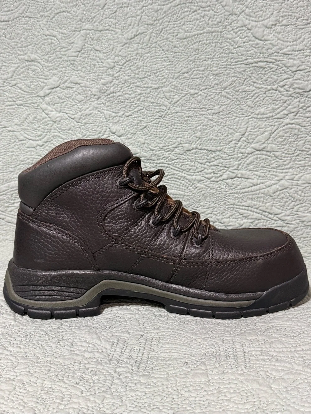 Wolverine Men's Brown Leather Work Boots Size 7 Men’s
